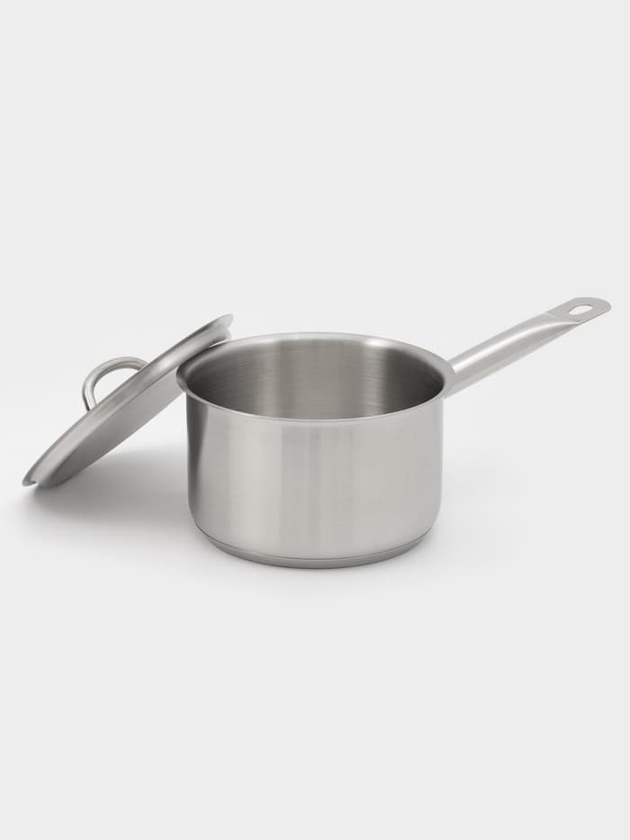 Ковш Hanna Knövell, 2 л, d=16, h=10 см, с крышкой, толщина стенки 0.8 мм, индукция, нержавеющая сталь