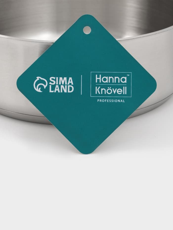 Ковш Hanna Knövell, 1.8 л, d=18, h=6.5 см, с крышкой, толщина стенки 0.8 мм, индукция, нержавеющая сталь