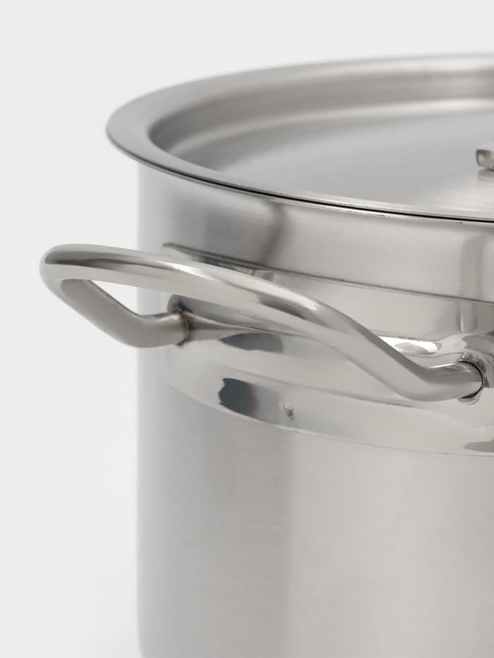 Ковш Hanna Knövell, 4 л, d=20, h=12.5 см, с крышкой, толщина стенки 0.8 мм, индукция, нержавеющая сталь