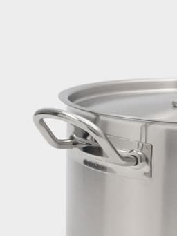 Ковш Hanna Knövell, 6.3 л, d=24, h=14 см, с крышкой, толщина стенки 0.8 мм, индукция, нержавеющая сталь