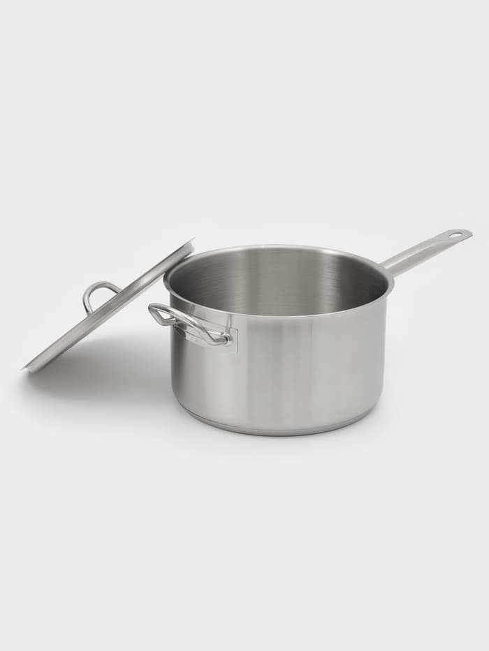 Ковш Hanna Knövell, 6.3 л, d=24, h=14 см, с крышкой, толщина стенки 0.8 мм, индукция, нержавеющая сталь