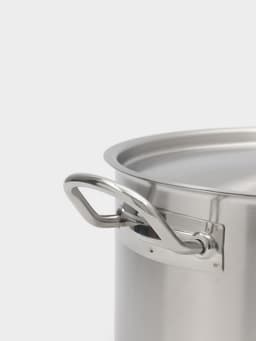 Ковш Hanna Knövell, 8 л, d=26, h=15 см, с крышкой, толщина стенки 0.8 мм, индукция, нержавеющая сталь