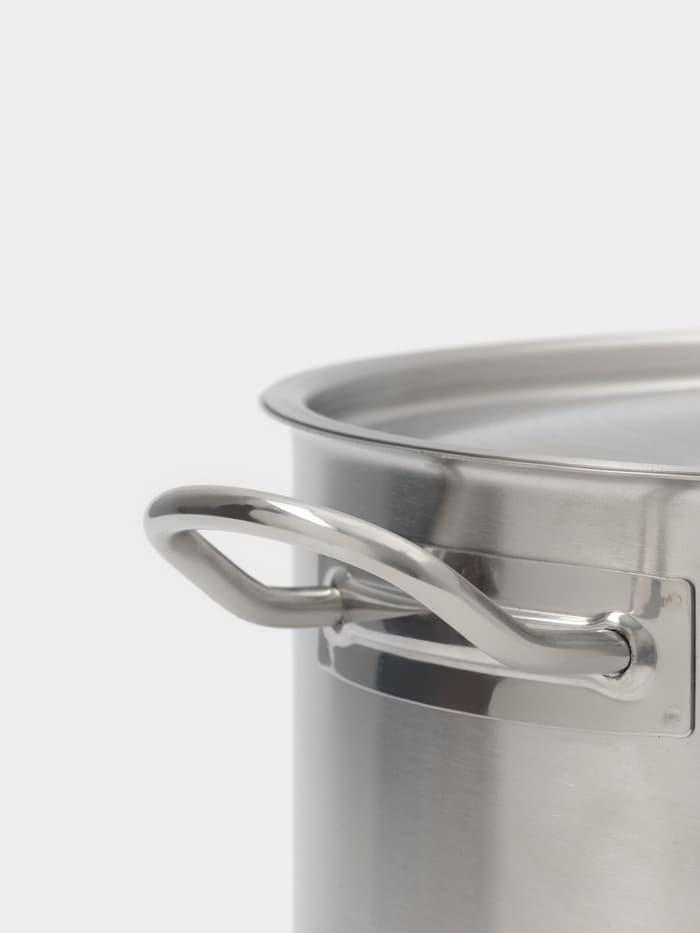 Ковш Hanna Knövell, 9.8 л, d=28, h=16 см, с крышкой, толщина стенки 0.8 мм, индукция, нержавеющая сталь