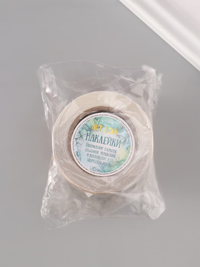 Наклейка бумага крафт «Бирки. Цветы», 3×5 см 200 шт., в рулоне