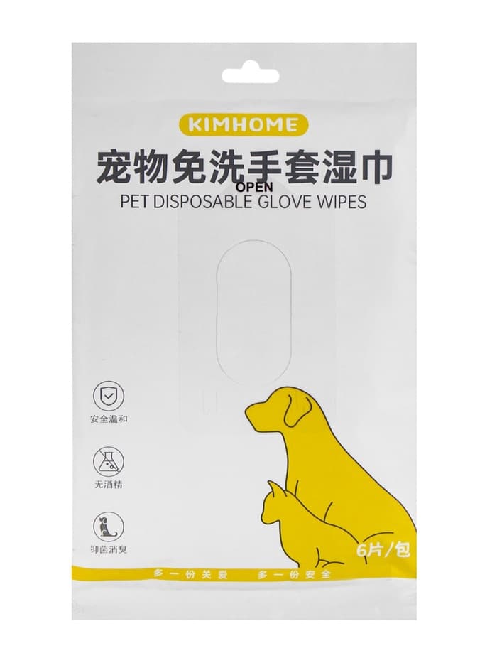 Влажные перчатки-салфетки для ежедневного ухода, 6 шт.