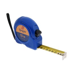Рулетка ТУНДРА, пластиковый корпус, 10 м × 25 мм
