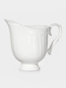 Набор сервировочный WY Renessans, 2 предмета: молочник 265 мл, сахарница 300 мл, фарфор, белый