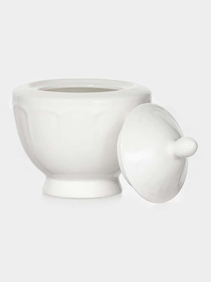 Набор сервировочный WY Renessans, 2 предмета: молочник 265 мл, сахарница 300 мл, фарфор, белый