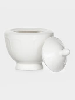 Набор сервировочный WY Renessans, 2 предмета: молочник 265 мл, сахарница 300 мл, фарфор, белый