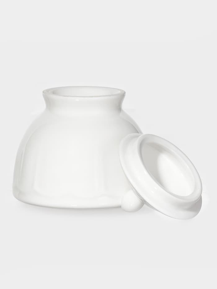 Набор сервировочный WY Renessans, 2 предмета: молочник 265 мл, сахарница 300 мл, фарфор, белый