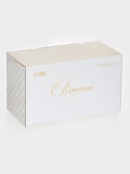 Набор сервировочный WY Renessans, 2 предмета: молочник 265 мл, сахарница 300 мл, фарфор, белый