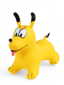 Попрыгун ZABIAKA «Собачка», 56×32×53 см, жёлтый