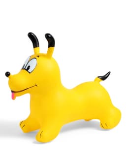 Попрыгун ZABIAKA «Собачка», 56×32×53 см, жёлтый