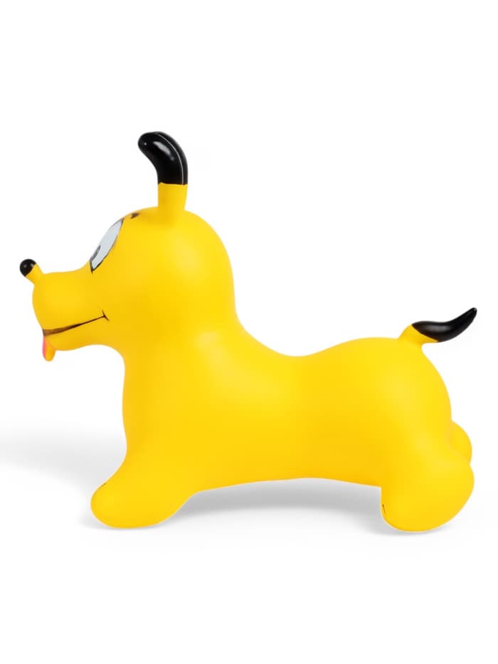 Попрыгун ZABIAKA «Собачка», 56×32×53 см, жёлтый