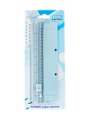 Резак для бумаги роликовый А5, до 3 листов, безопасное, голубой