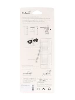 Резак для бумаги роликовый А5, до 3 листов, безопасное, голубой