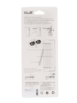 Резак для бумаги роликовый А5, до 3 листов, безопасное, желтый