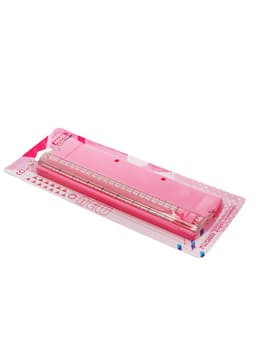 Резак для бумаги роликовый А5, до 3 листов, безопасное, розовый