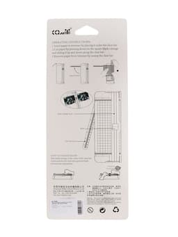 Резак для бумаги роликовый А5, до 3 листов, безопасное, зеленый