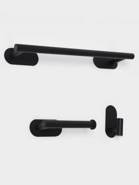 Набор держателей для ванной комнаты Stölz, 3 предмета, чёрный