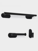 Набор держателей для ванной комнаты Stölz, 3 предмета, чёрный