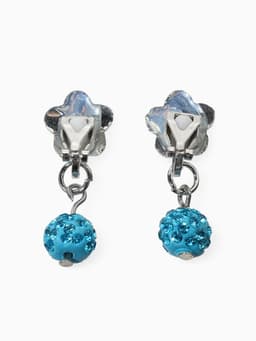 Серьги клипсы детские «Выбражулька. Шамбала и звездой кристалл», голубые