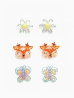 Серьги-клипсы детские на магните Выбражулька «Ассорти», 3 пары