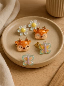 Серьги-клипсы детские на магните Выбражулька «Ассорти», 3 пары