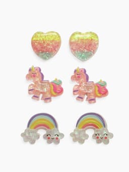 Серьги-клипсы детские на магните Выбражулька «Ассорти», 3 пары