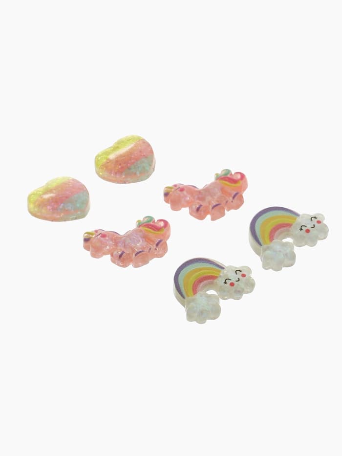 Серьги-клипсы детские на магните Выбражулька «Ассорти», 3 пары