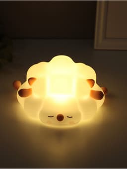 Фигурка светящаяся RISALUX «Барашек», 2 Вт, LED-ночник антистресс, RGB, USB, 13.8×16.5×8 см