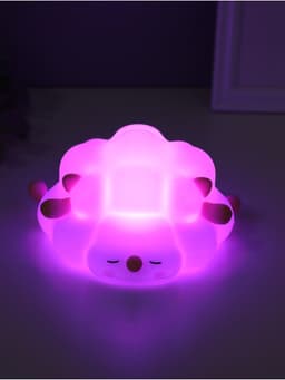 Фигурка светящаяся RISALUX «Барашек», 2 Вт, LED-ночник антистресс, RGB, USB, 13.8×16.5×8 см