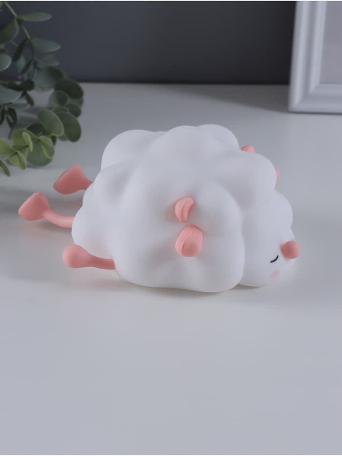 Фигурка светящаяся RISALUX «Барашек», 2 Вт, LED-ночник антистресс, RGB, USB, 13.8×16.5×8 см
