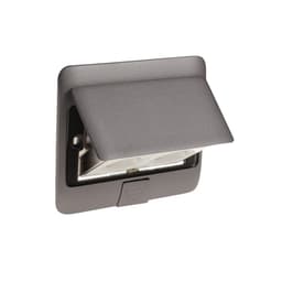 Розетка выдвижная, 16 А, двухместная, серая