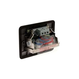 Розетка выдвижная, 16 А, двухместная, серая