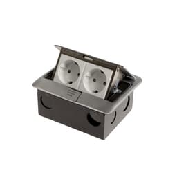 Розетка выдвижная, 16 А, двухместная