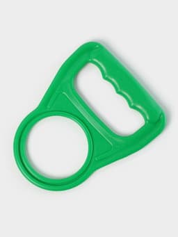 Ручка для переноса бутылей, 14×11.5×0.5 см, зелёная