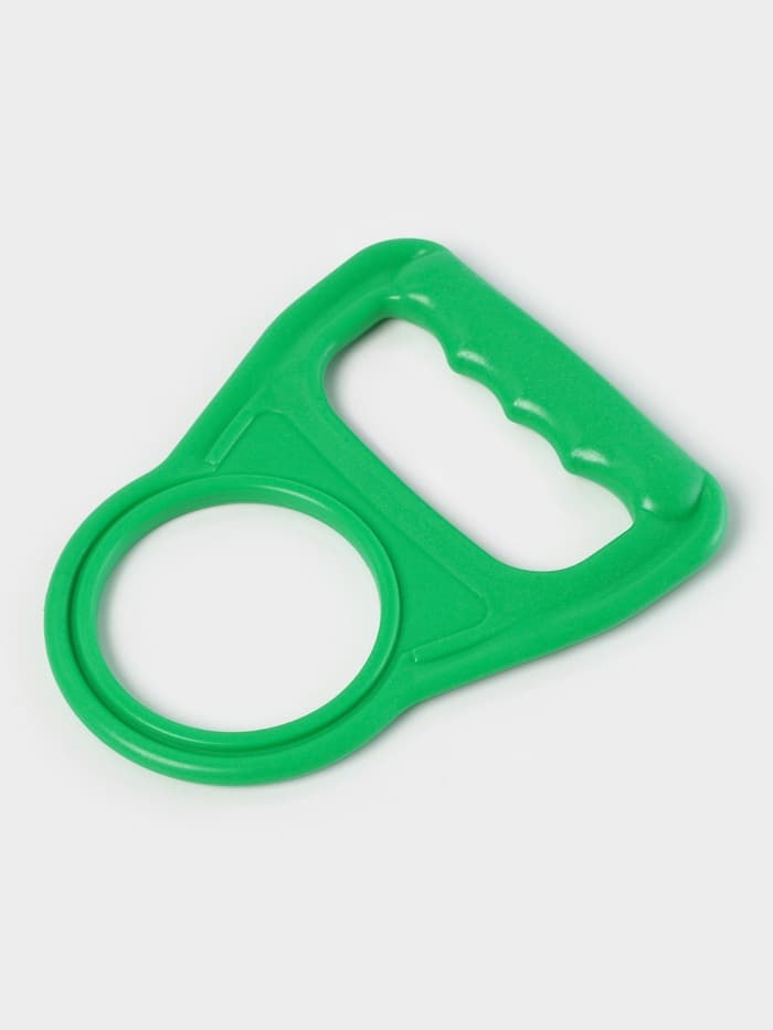 Ручка для переноса бутылей, 14×11.5×0.5 см, зелёная