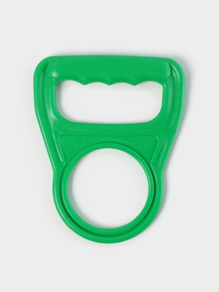Ручка для переноса бутылей, 14×11.5×0.5 см, зелёная