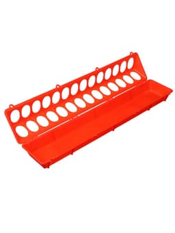 Кормушка - поилка для перепелов, 50×11×7, пластик, лотковая, 28 ячеек