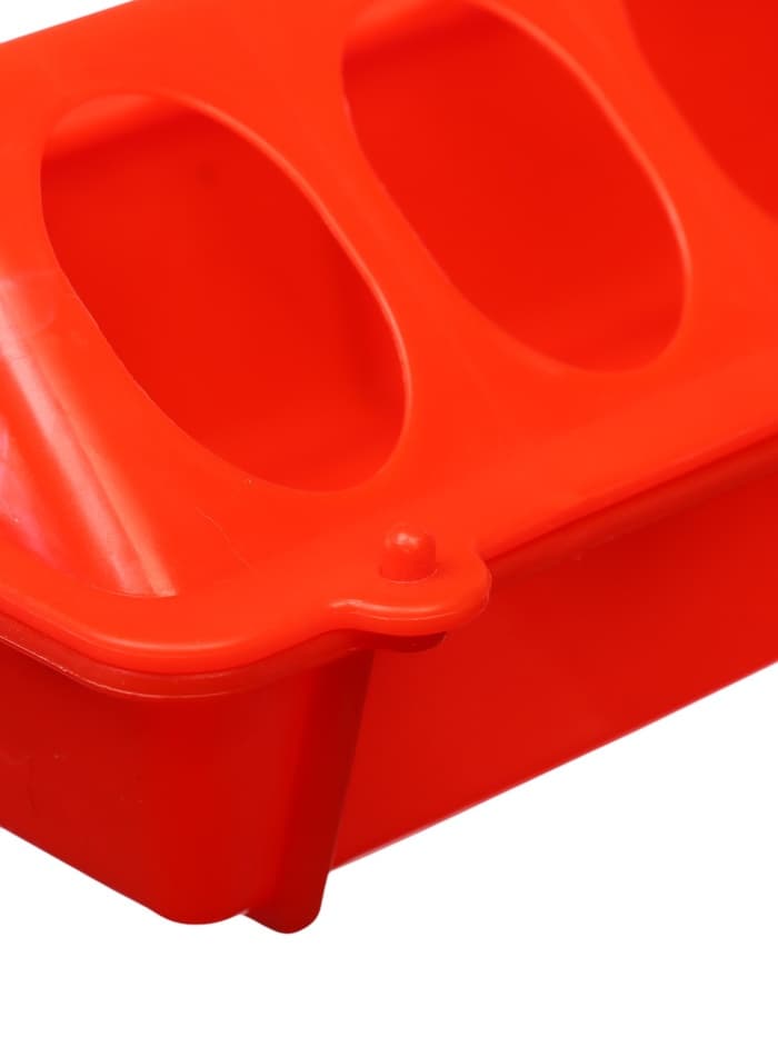 Кормушка - поилка для перепелов, 50×11×7, пластик, лотковая, 28 ячеек