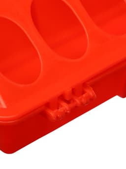 Кормушка - поилка для перепелов, 50×11×7, пластик, лотковая, 28 ячеек