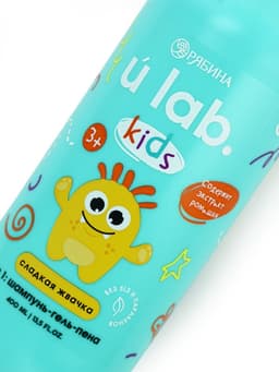 Детский шампунь-гель-пена 3в1 «Монстрики», 400 мл, аромат сладкая жвачка, ULAB