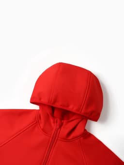 Ветровка детская с капюшоном MINAKU: SPACE, красная, рост 146 см