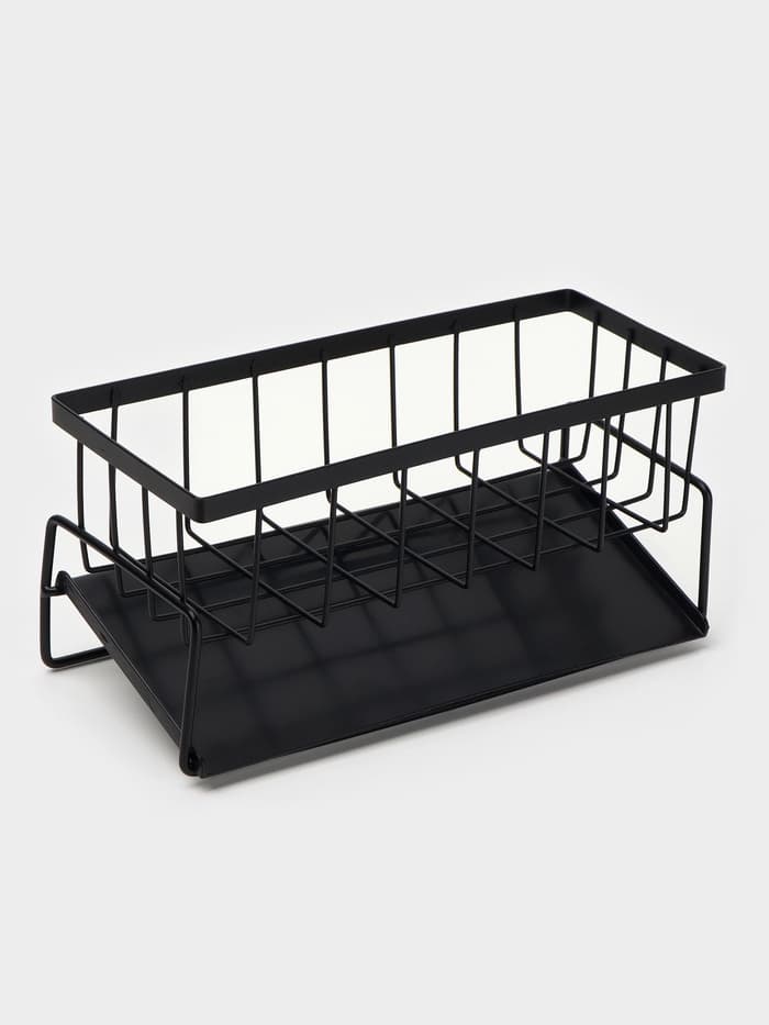 Подставка для мыла и губки со сливом Stölz, чёрная