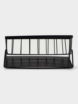 Подставка для мыла и губки со сливом Stölz, чёрная