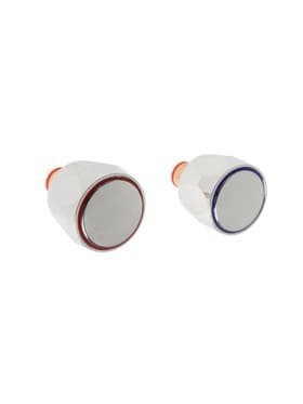 Набор ручек для смесителя ZEIN Z002K, с латунной кран-буксой 1/2", пластик, цвет хром