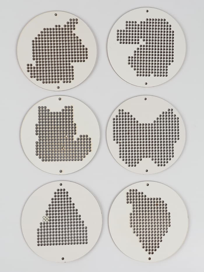 Вышивка крестиком для детей на деревянной канве «Фантастические узоры», набор для творчества