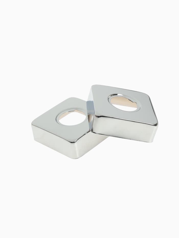 Отражатель для смесителя ZEIN Z39, 3/4", 2 шт., 63×63 мм, высота 20 мм, нерж. сталь, хром