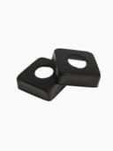 Отражатель для смесителя ZEIN Z5, 3/4", 2 шт., 63×63 мм, высота 19 мм, нерж. сталь, черный